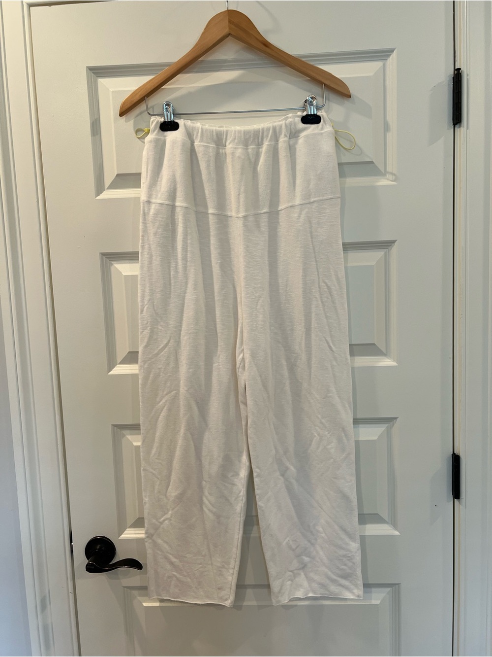 FP Movement Free People White Relaxed Lounge Pants Side Drawstring Pockets S - Picture 11 of 13